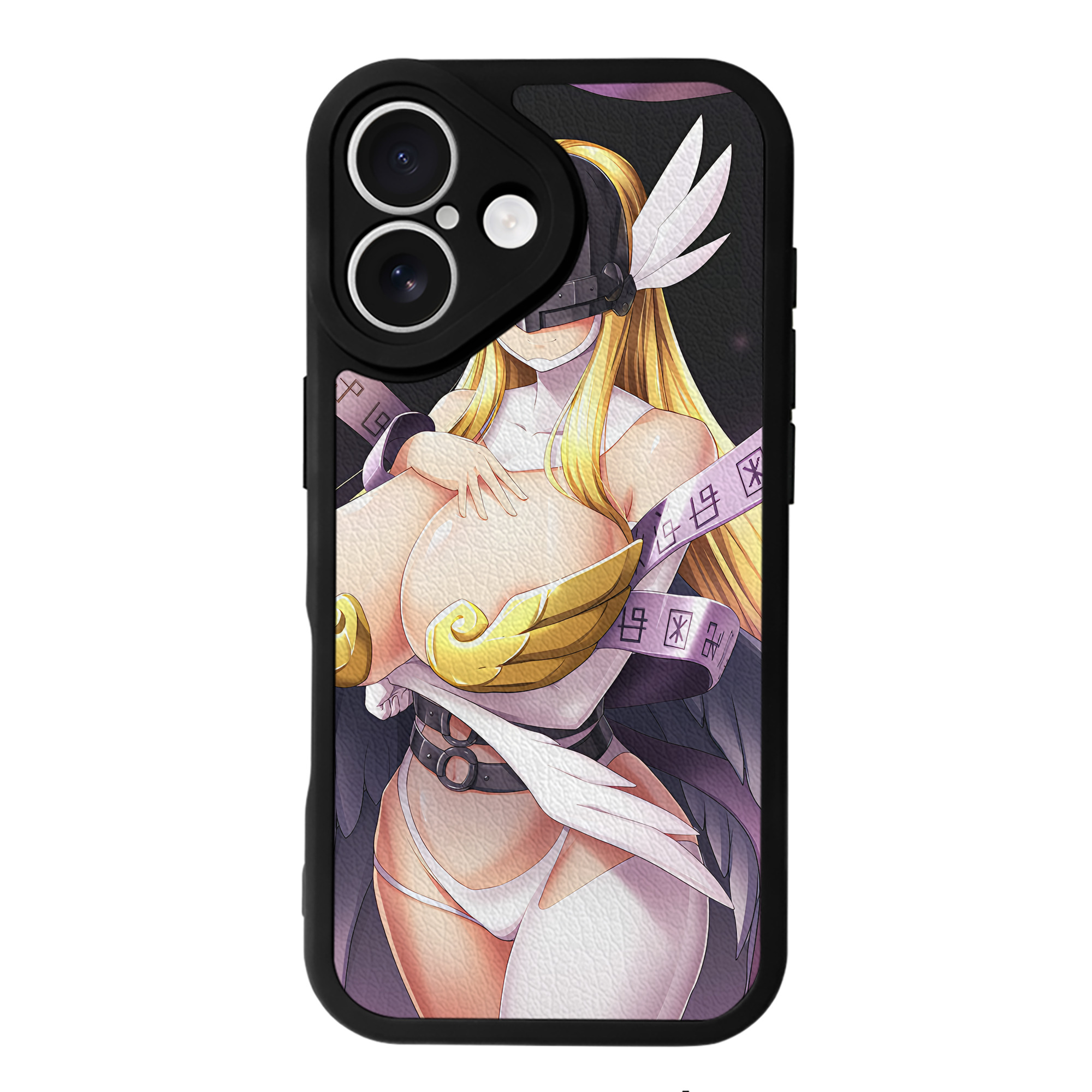 （画像用） Digimon デジタルモンスター/デジモン 【iPhone 16シリーズ対応】シリコンスマホケース（レザー調） 材質：シリコン